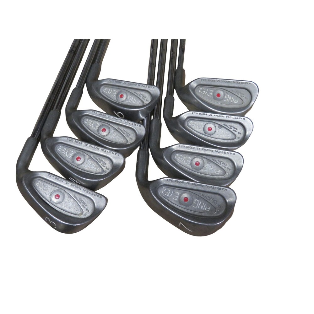 Ping Eye 2 Red Dot Golf Iron Set RH 3-SW - No PW! Original Grips - Nice